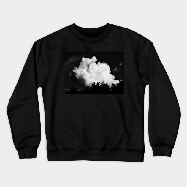 Black and White Storm Cloud Crewneck Sweatshirt by 1Redbublppasswo